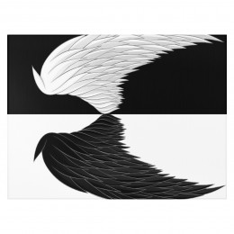 Dornier Rug Angel Wings black and white 