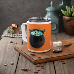 Insulated Coffee Mug, 10oz Halloween potion 