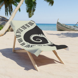 Beach Towel piano keys design