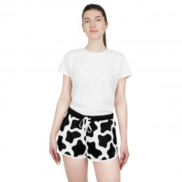 Women's Relaxed Shorts (AOP) Cow print