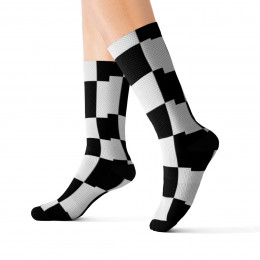 Sublimation Socks Black and White